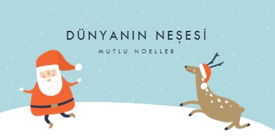 Reindeer oyunları blue whimsical-color-block