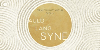 Yeni yılınız kutlu olsun (auld lang syne) white modern-simple