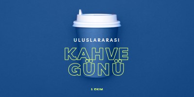 Cafe kültürü blue modern-bold