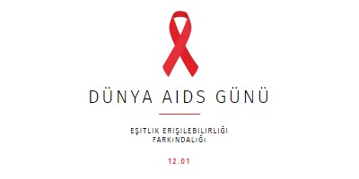 AIDS farkındalığını artırma white modern-simple