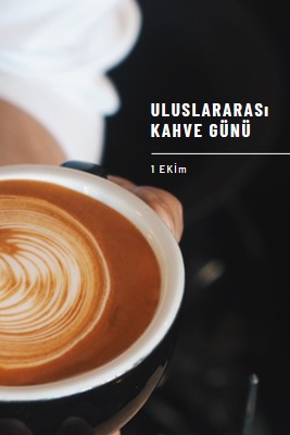 Uluslararası Kahve Günü brown modern-simple