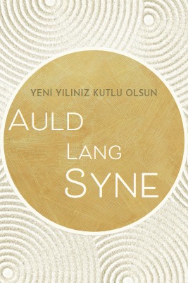 Yeni yılınız kutlu olsun (auld lang syne) white modern-simple