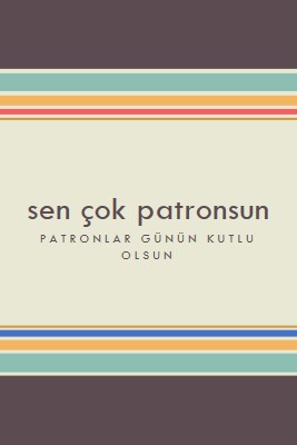 Çok iyi bir patronsun. brown vintage-retro