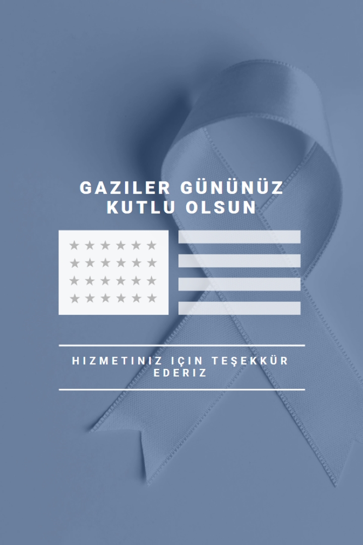 ABD gazilerini onurlandırma gray modern-simple
