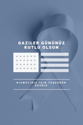 ABD gazilerini onurlandırma gray modern-simple