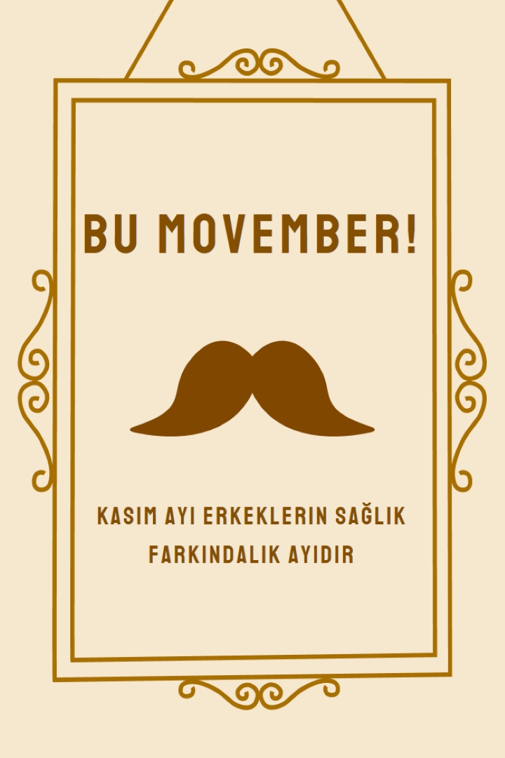Kasım için bıyıklar brown vintage-retro