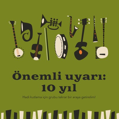 Büyük anlaşma uyarısı green retro,graphic,music