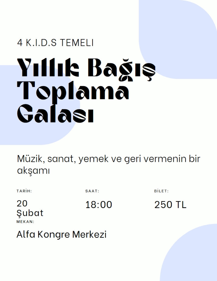 Basit zarif etkinlik el ilanı white modern,elegant,fun,shapes,informative