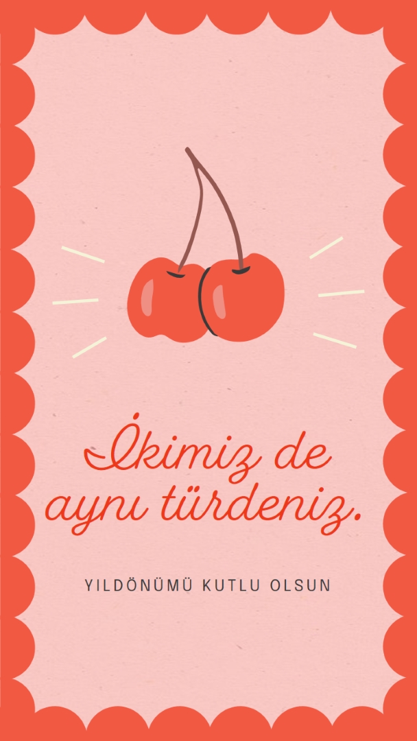İkimiz de aynı türdeniz. red illustration,retro,playful