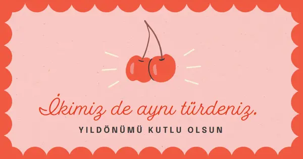İkimiz de aynı türdeniz. red illustration,retro,playful