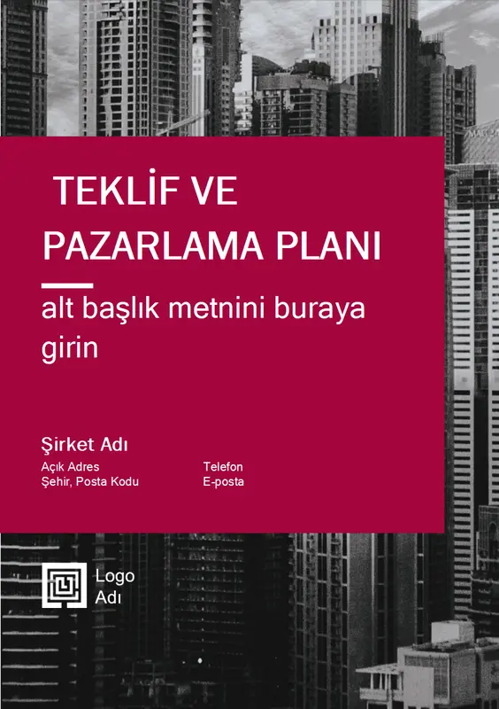 İşletme raporu (Profesyonel tasarım) modern-simple