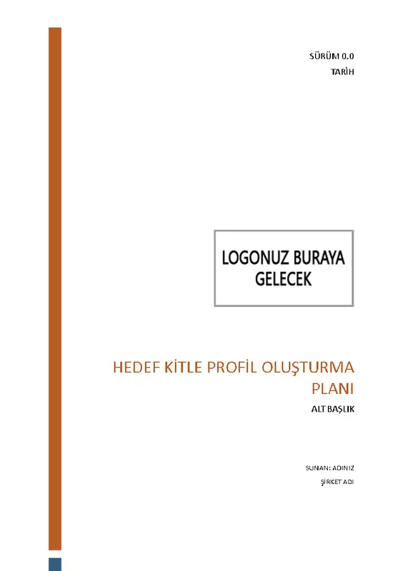 Hedef kitle profil oluşturma planı
