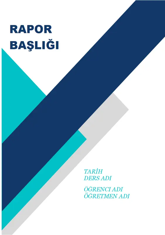 Hareketli öğrenci raporu modern simple
