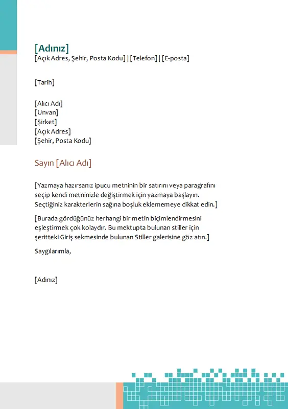 Minimalist teknoloji temalı antet modern-simple