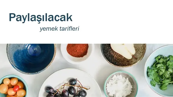 Yemek tarifi kitabı modern-simple