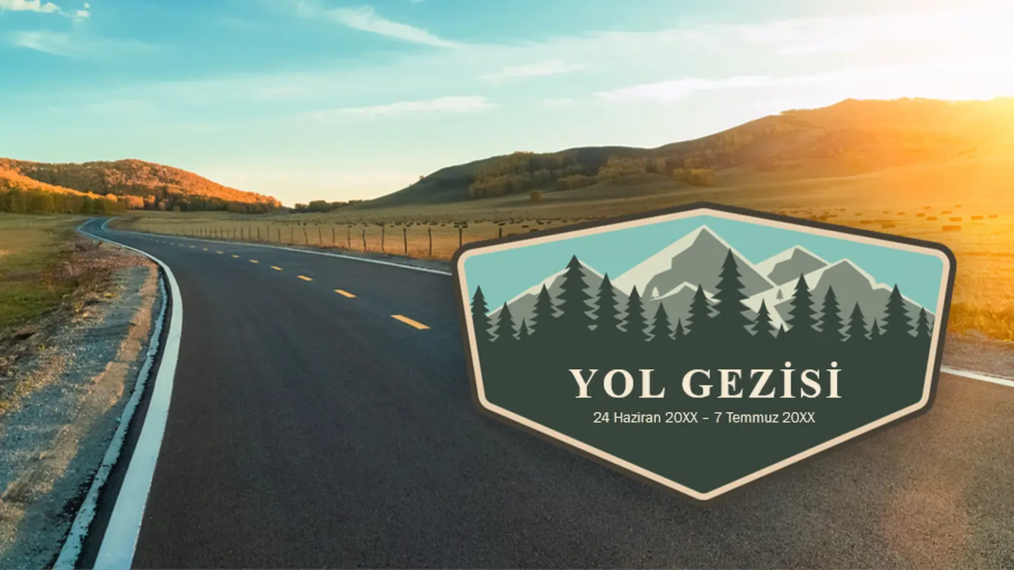 Yolculuk fotoğraf albümü organic simple