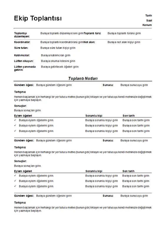 Resmi olmayan toplantı notları modern color block