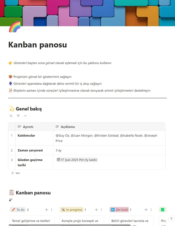 Kanban Panosu