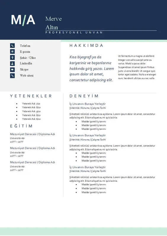 Modern baş harfler özgeçmiş modern bold
