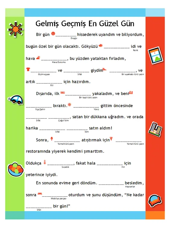 Komik boşlukları doldurma öyküsü modern simple