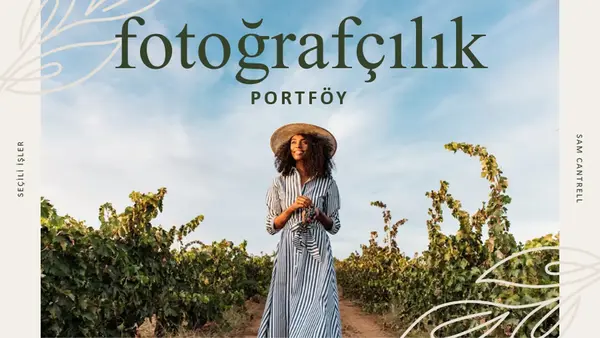 Fotoğraf portföyü (boho organik) modern simple