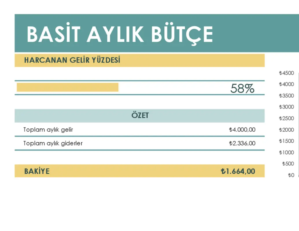 Basit bütçe green modern simple