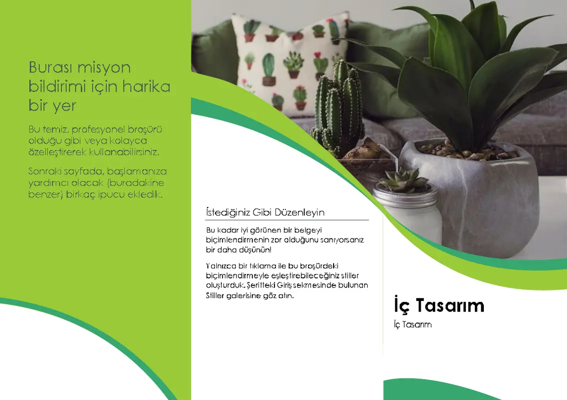 İç tasarım broşürü modern-color-block