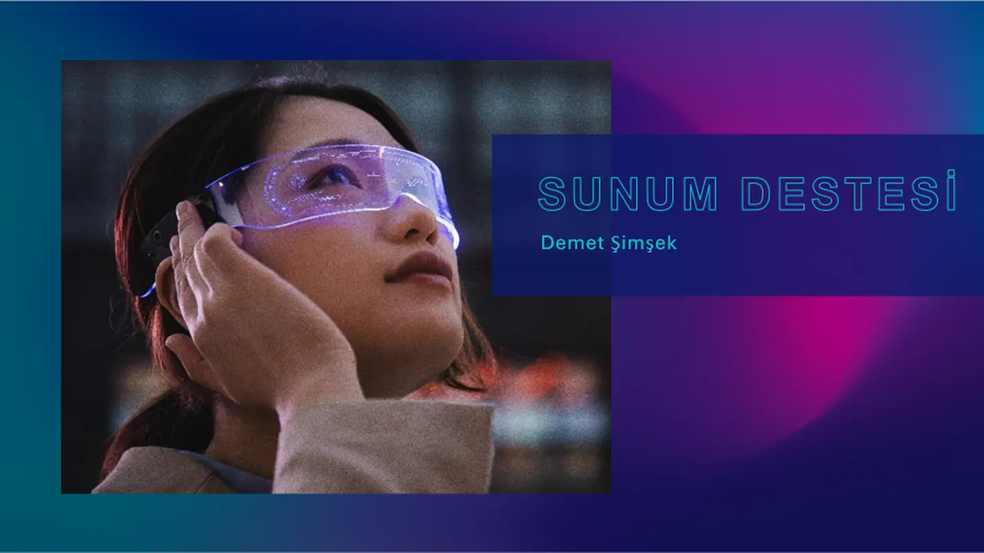 Teknoloji sunum destesi modern-simple