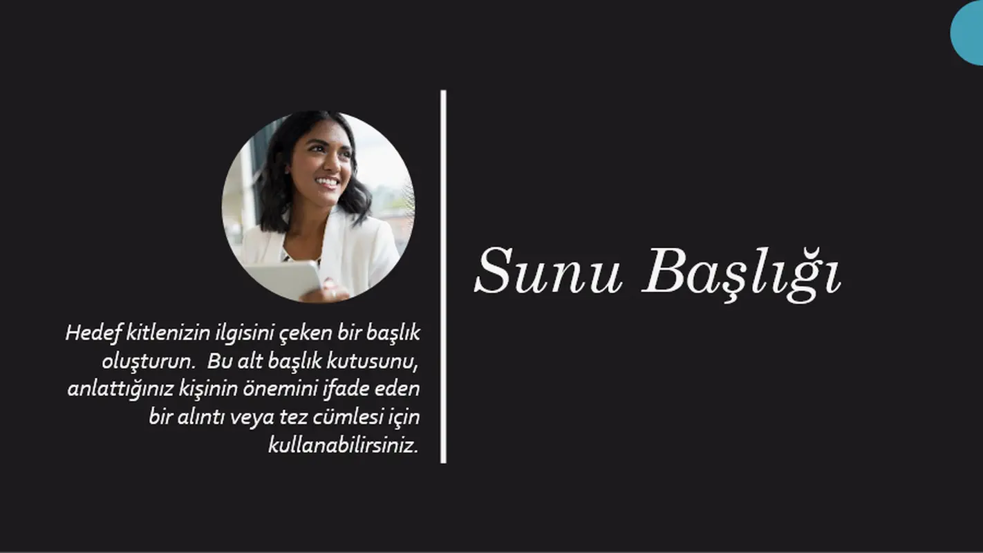 Biyografi sunusu modern geometric