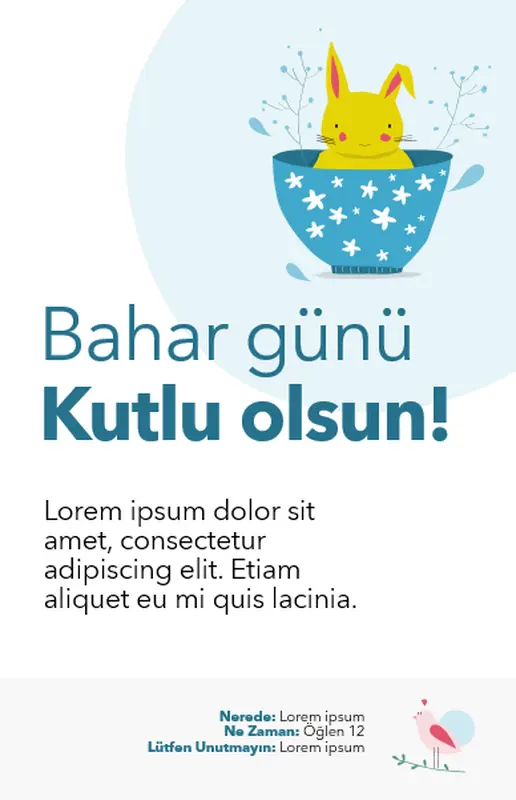 İlkbahar yazdırılabilir öğeleri