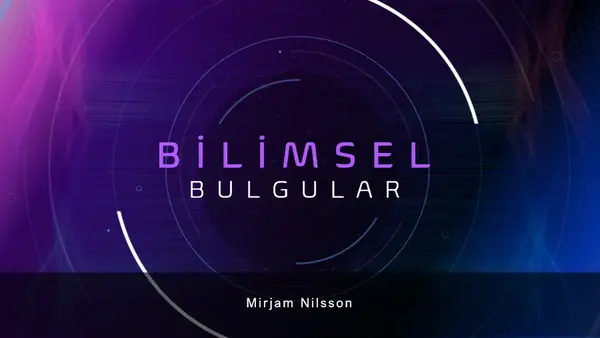 Bilimsel bulgular sunusu modern color block