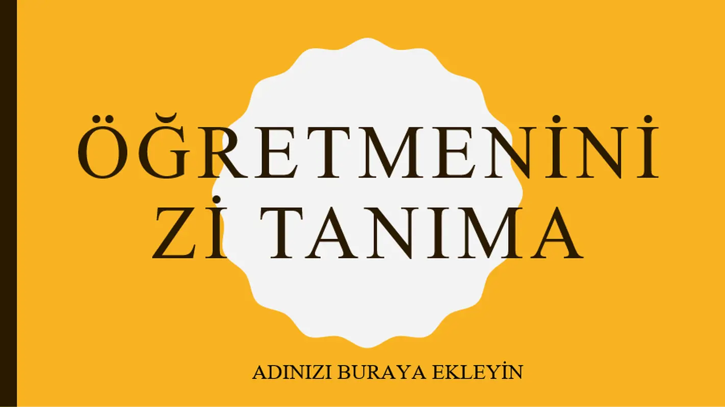 Öğretmeninizi tanıma modern color block