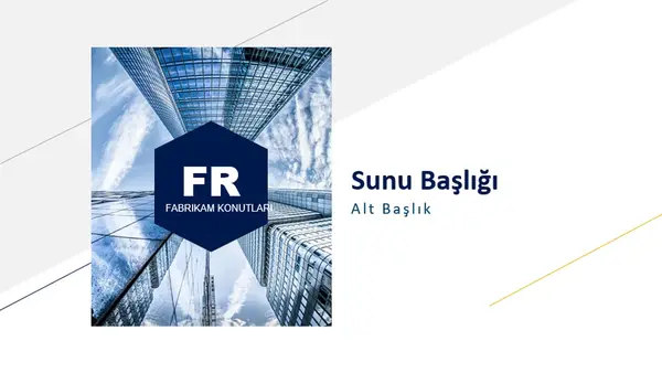 Yalın altıgen sunu modern simple