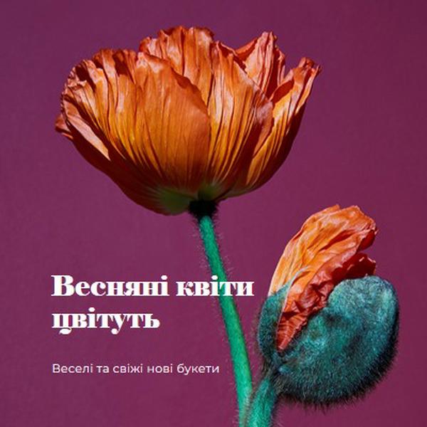 Свіжі квіти purple modern-simple