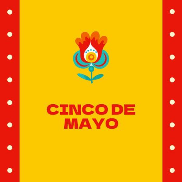 Cinco de Mayo yellow modern-color-block