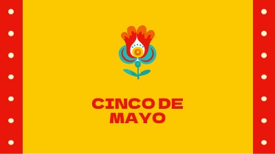 Cinco de Mayo yellow modern-color-block