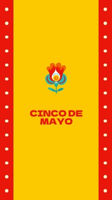 Cinco de Mayo yellow modern-color-block