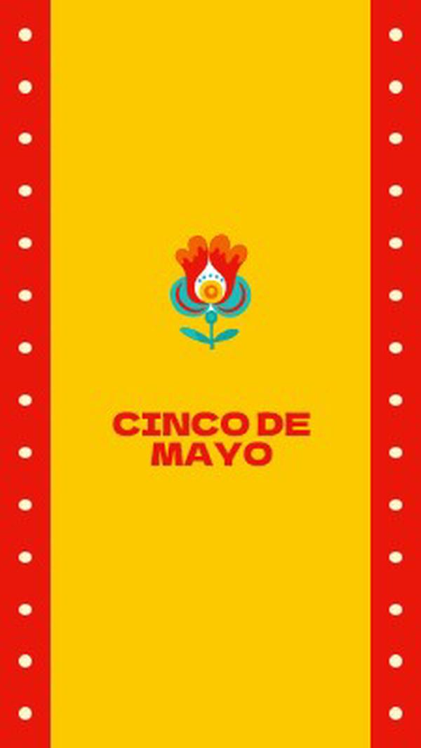 Cinco de Mayo yellow modern-color-block