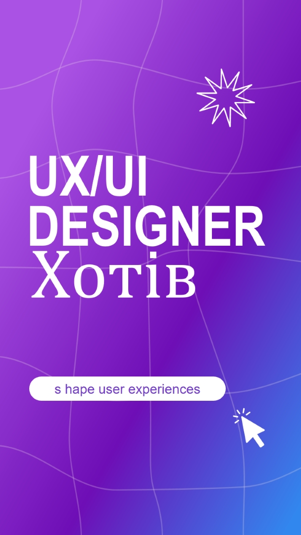 UI/UX designer wanted purple bold,playful,digital,grid,neon,gradient