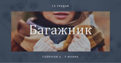 Зимове шоу багажника gray modern-simple