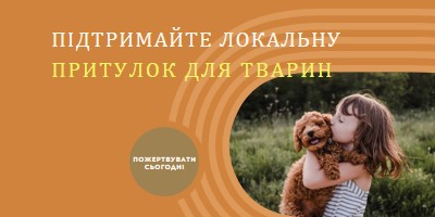 Помічник із притулку orange whimsical-color-block