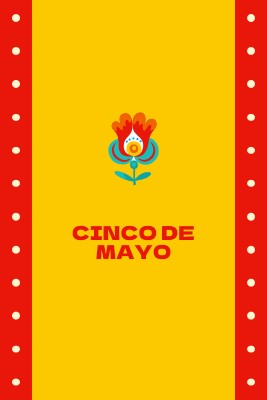 Cinco de Mayo yellow modern-color-block