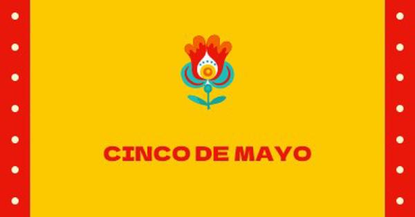 Cinco de Mayo yellow modern-color-block