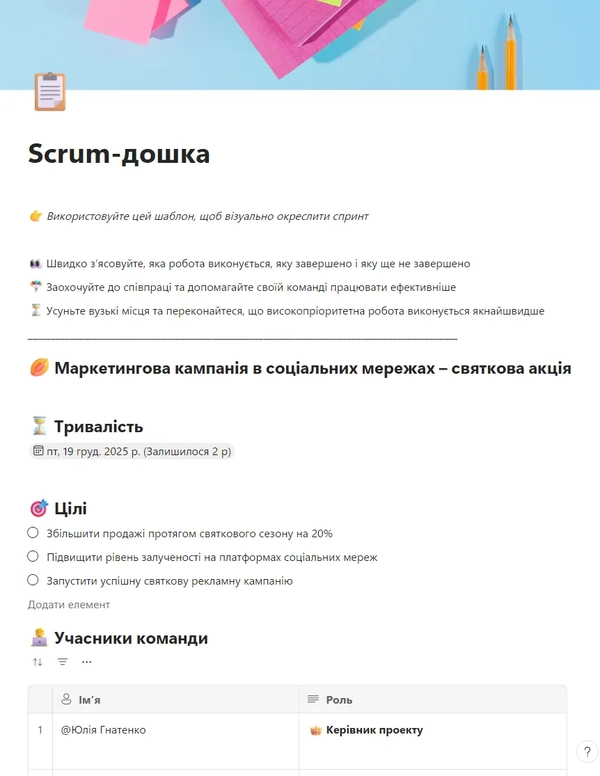 Scrum-дошка