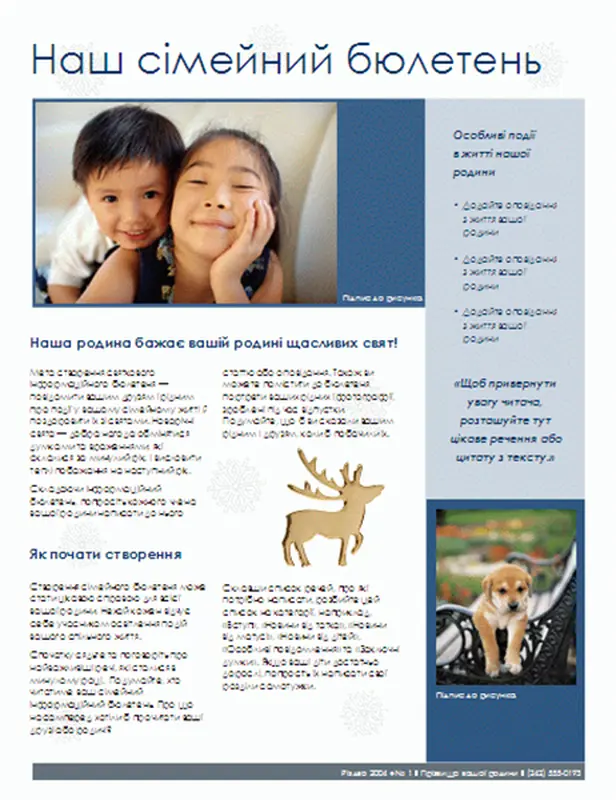 Сімейний різдвяний бюлетень