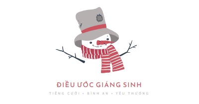 Lời chúc Giáng sinh white modern-simple