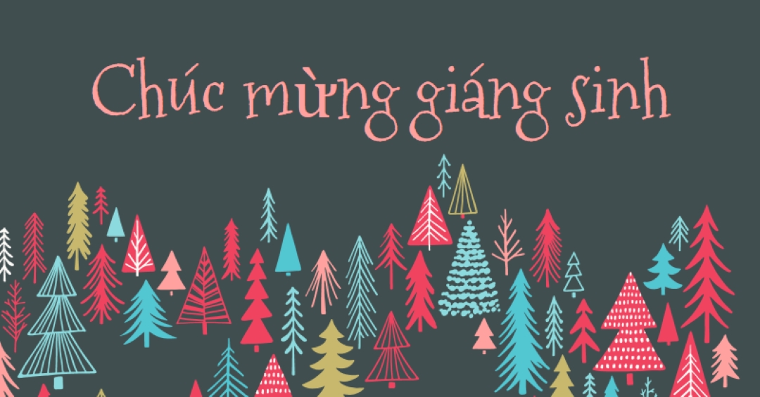 Chúc mừng giáng sinh green whimsical-line