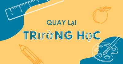 Tuyệt cho trường học yellow modern-geo-&-linear