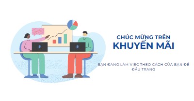 Chúc mừng chương trình khuyến mãi white whimsical-line