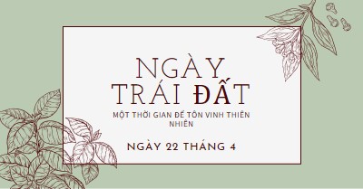 Ý ông là thế giới đối với tôi green vintage-botanical